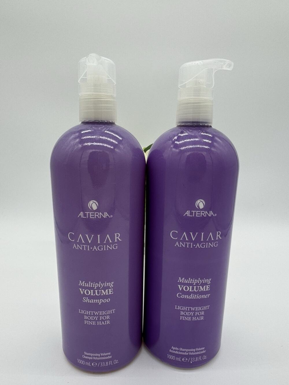Alterna Caviar Multiplying Volume Shampoo & Conditioner Fine Hair 33.8 oz